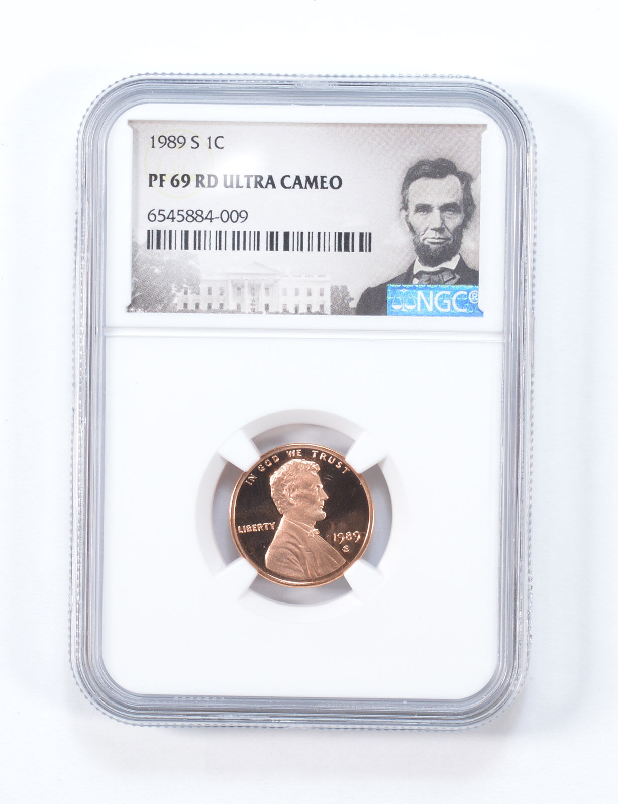 1989-S Lincoln Memorial Cent PF69 RD NGC - Special Lbl