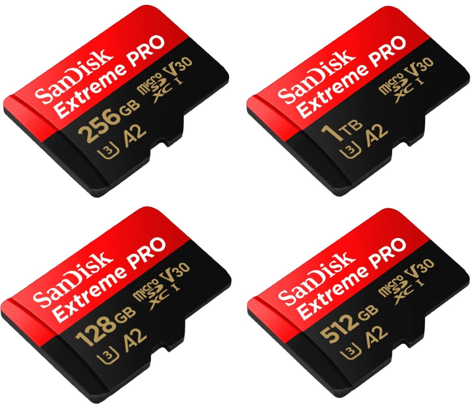 SanDisk SDSQXCD 128GB 256GB 512GB 1TB MicroSD Class 10 Extreme PRO 200MB/s