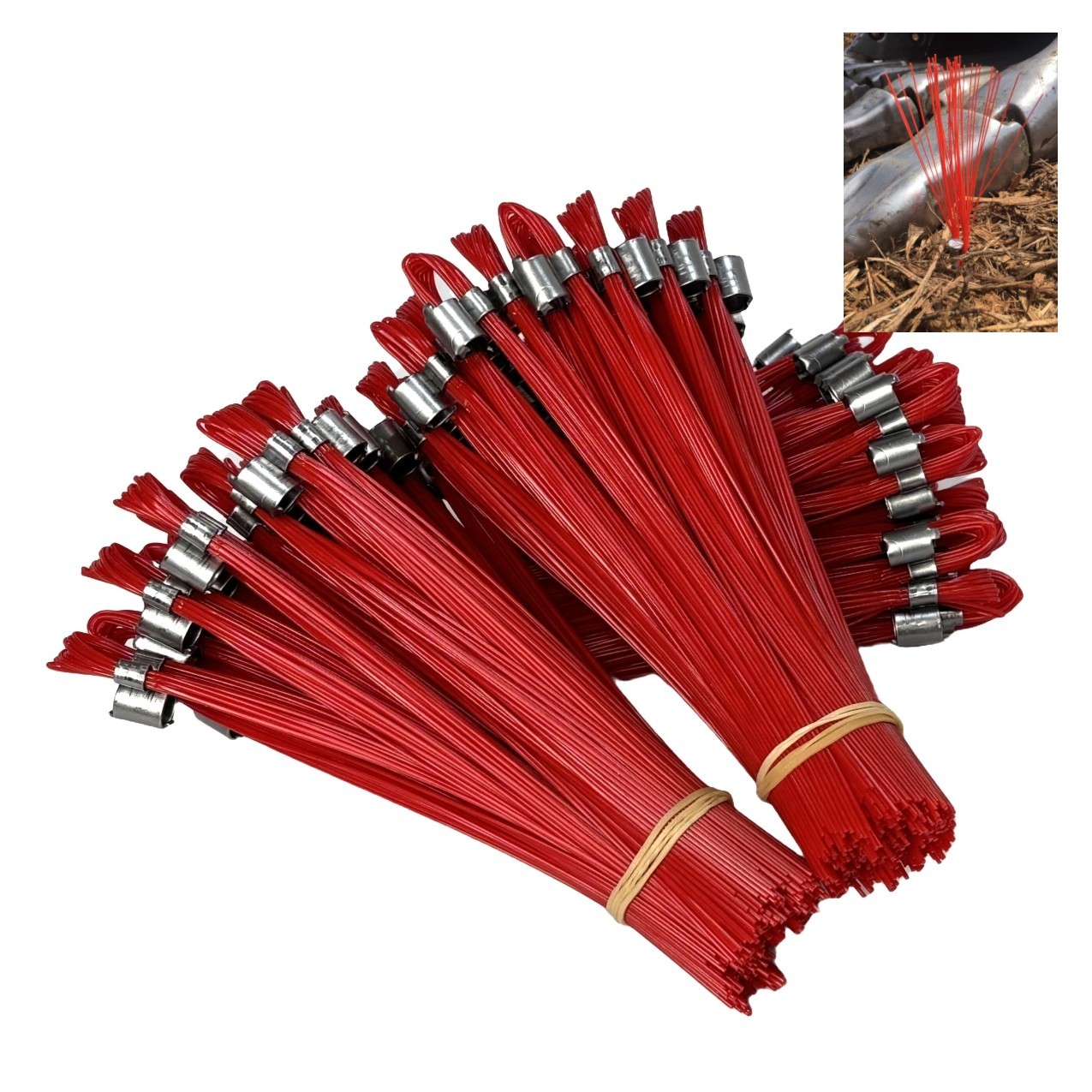 Trail Chasers Red 6" Marking Flags 75 Pack Survey Construction Landscaping