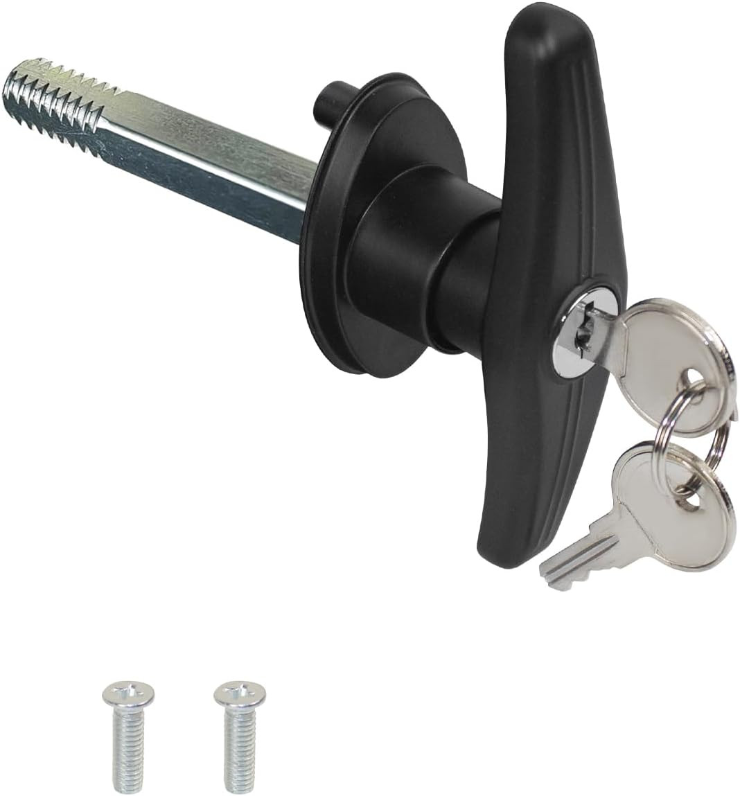 Truck Cap T-Handle Lock for Camper Shell Replacement Locking Latch Parts, Truck