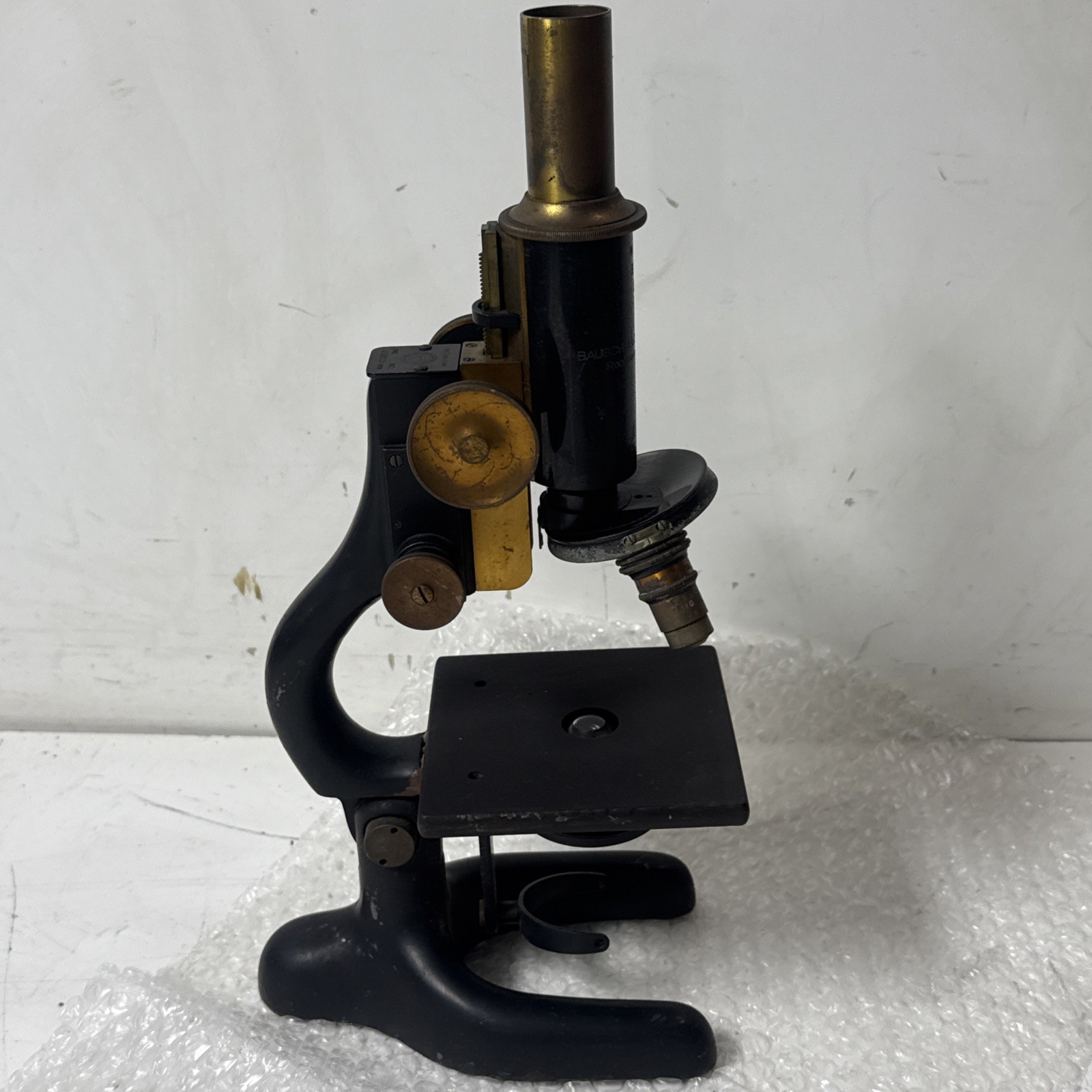 Antique BAUSCH&LOMB OPTICAL 5.1915 Lomb Microscope Model 1915