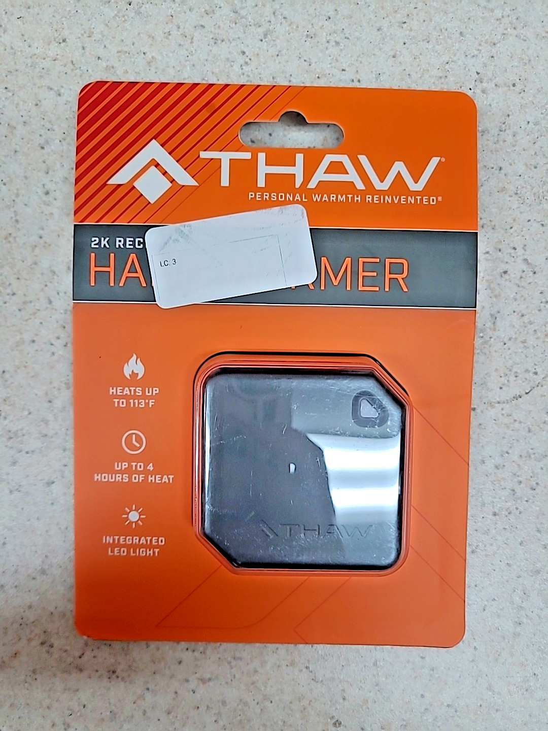 THAW 2K Rechargeable Hand Warmer & Power Bank*489