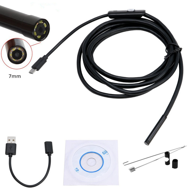 6.6FT 6LED Android Endoscope Waterproof Inspection Camera Micro USB Video Camera