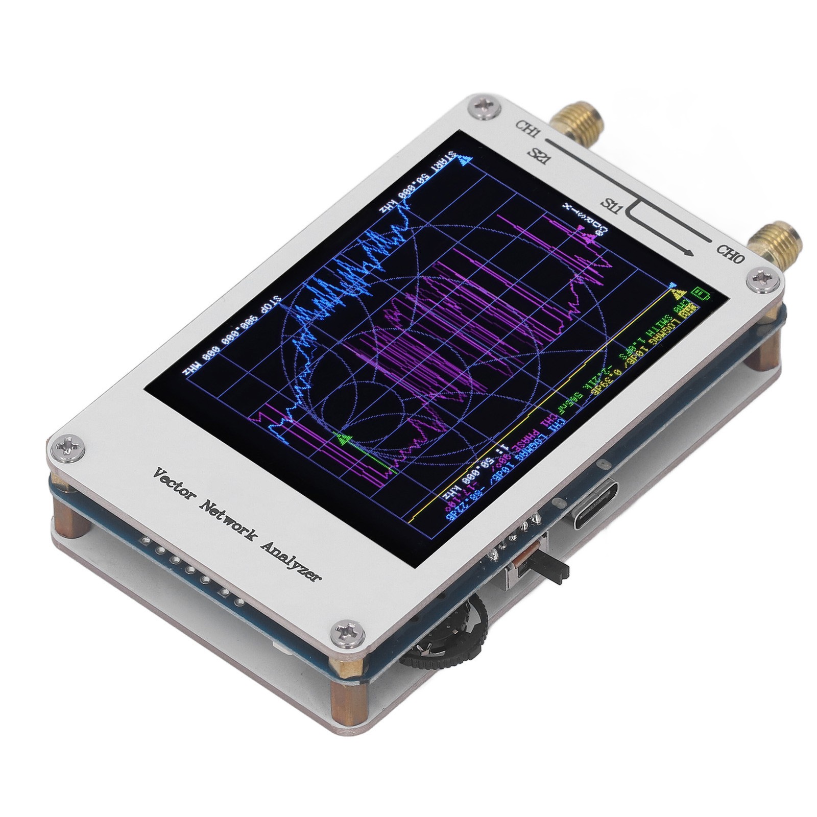 50KHz-900MHz Vector Network Analyzer 2.8 Touch Screen
