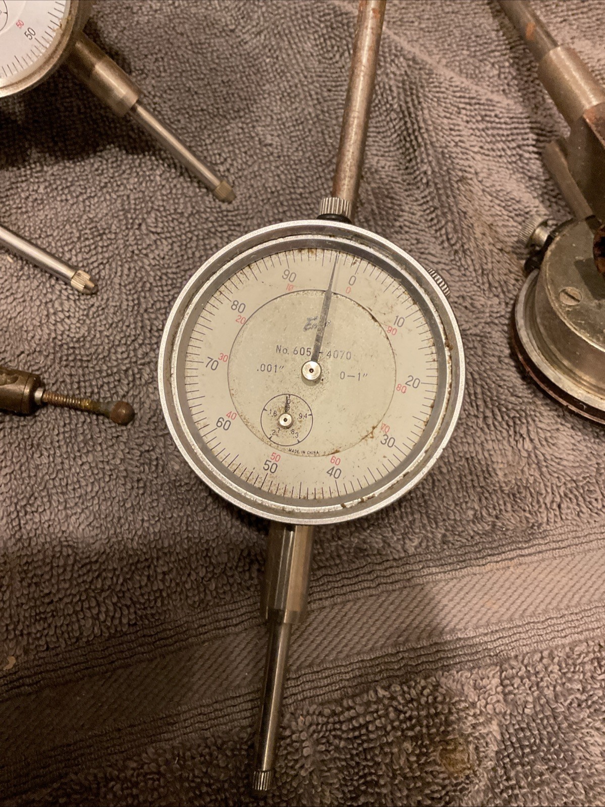 Federal B5MC & Ames 282 Dial Indicators + 3 Additional Machinist Indicators Lot