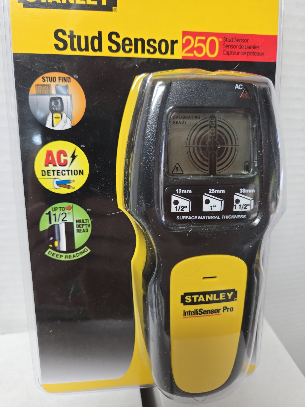 Stanley 77-255 IntelliSensor Stud Finder/Sensor - Requires 9-Volt Battery New