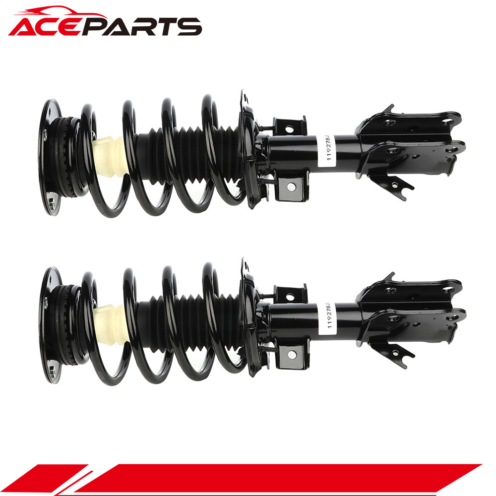 Front Pair Complete Struts Shock Absorbers w/ Springs For Ford Fusion 2013-2019