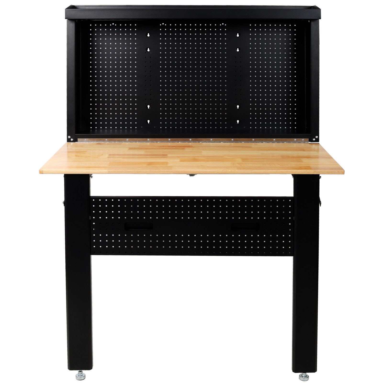 Wall Mounted Workbench, Robust Space-Saving Foldable Workbench with Rubberwood