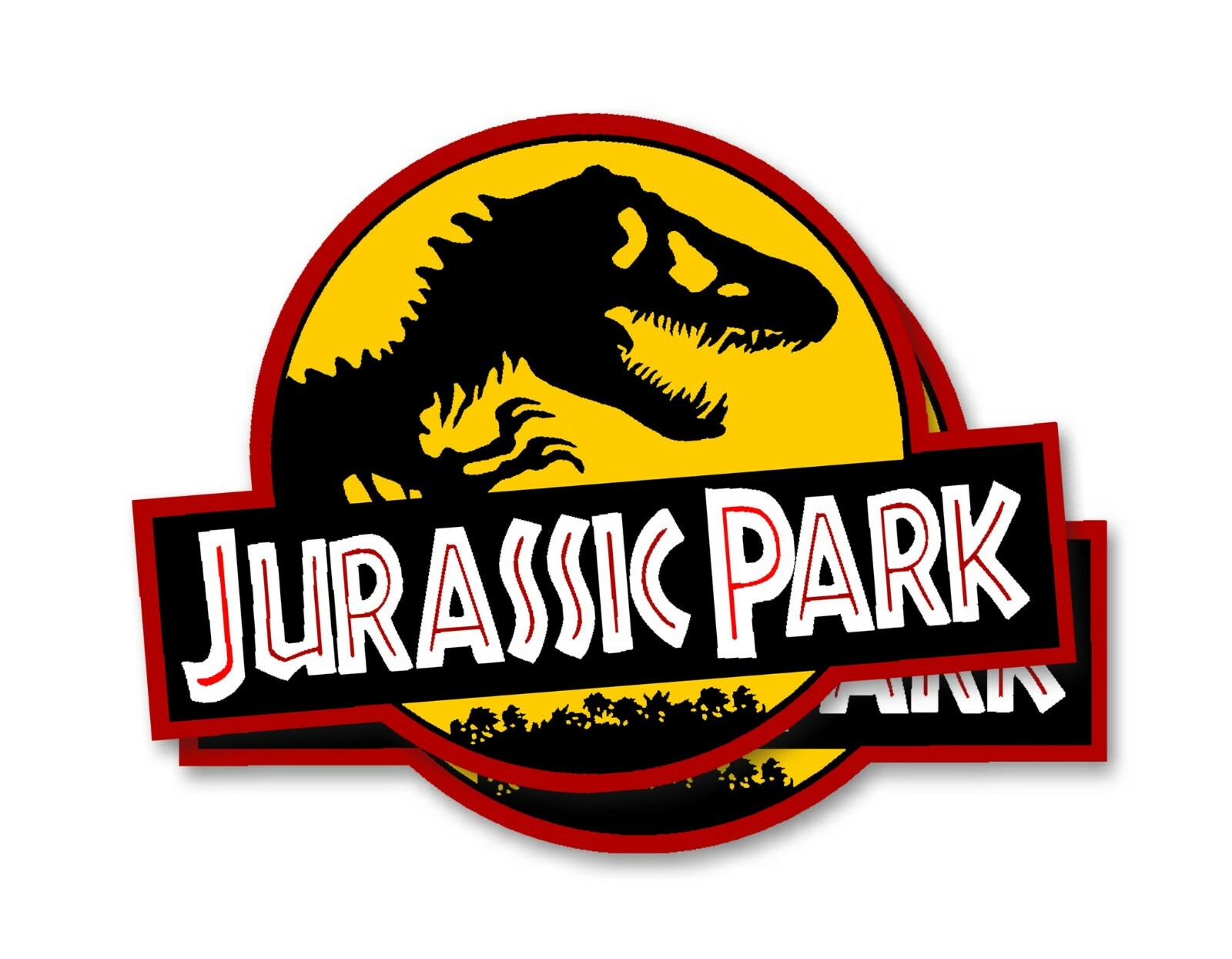 Jurassic Park Magnets - 2 Removal Magnetic Decals for your Vehicle