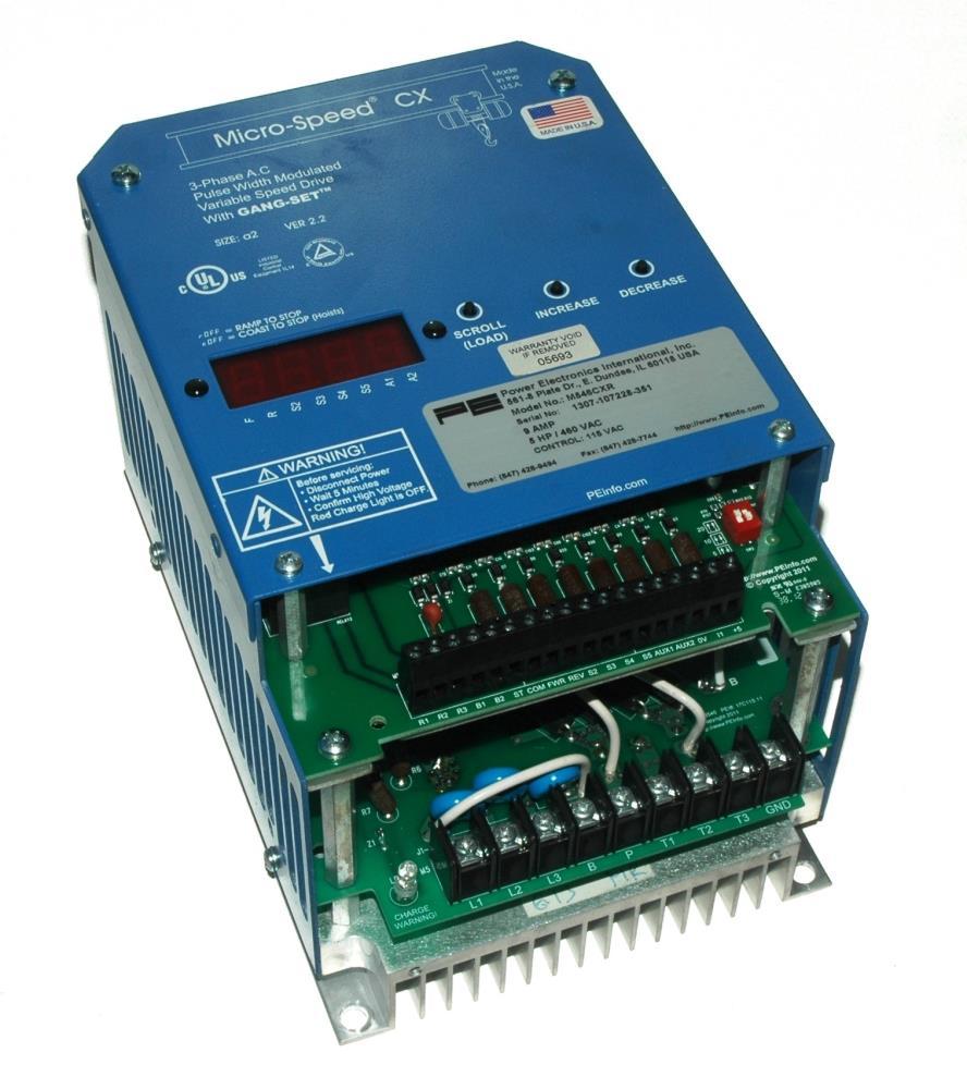 Power Electronics Crane Inverter ​​​​​​​​M546CXR *REPAIR EVALUATION ONLY* [PZJ]