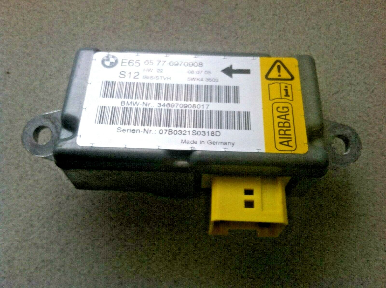 2004-2008 BMW 750i 750Li E65 E66 ~ RIGHT FRONT DOOR SENSOR ~ OEM PART