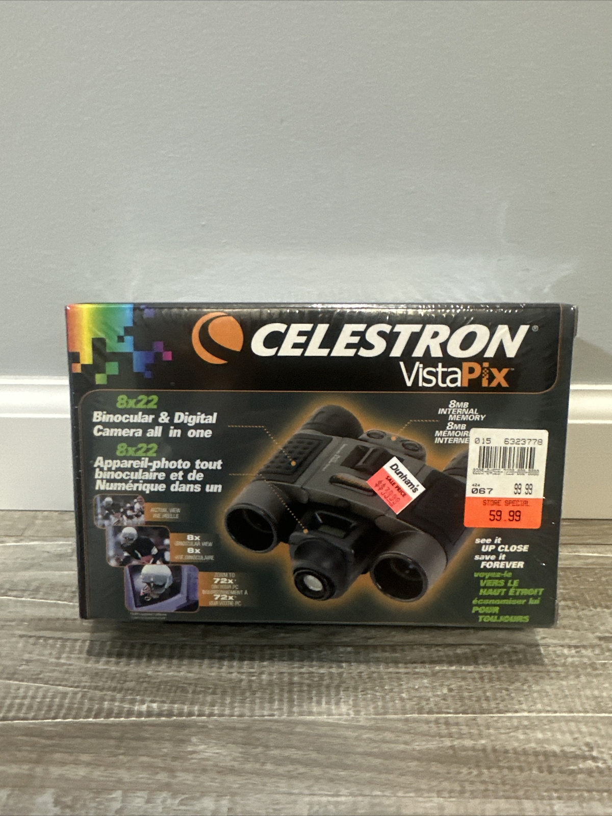 Celestron Vista Pix 8x22 Binocular and Digital Camera Brand New Sealed