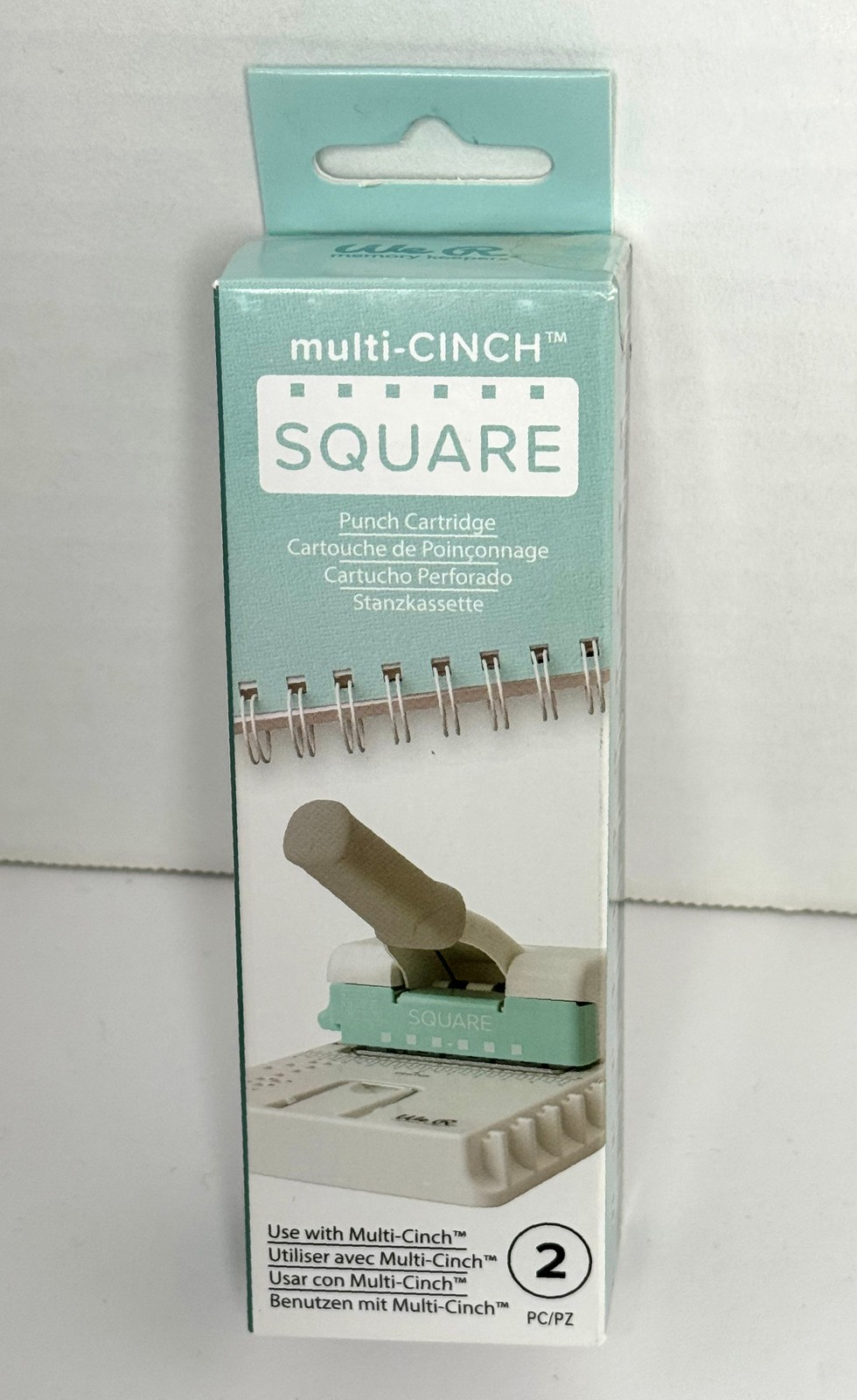 New We R Makers - Multi Cinch Collection - SQUARE Punch Cartridge