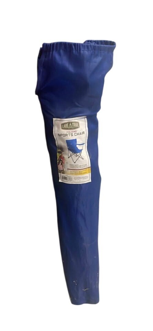 Lake & Trail Blue Folding Sports Chair with Carry bag