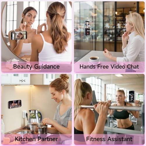4Pack Silicone Suction Phone Case Black & White & Translucent & Light Pink