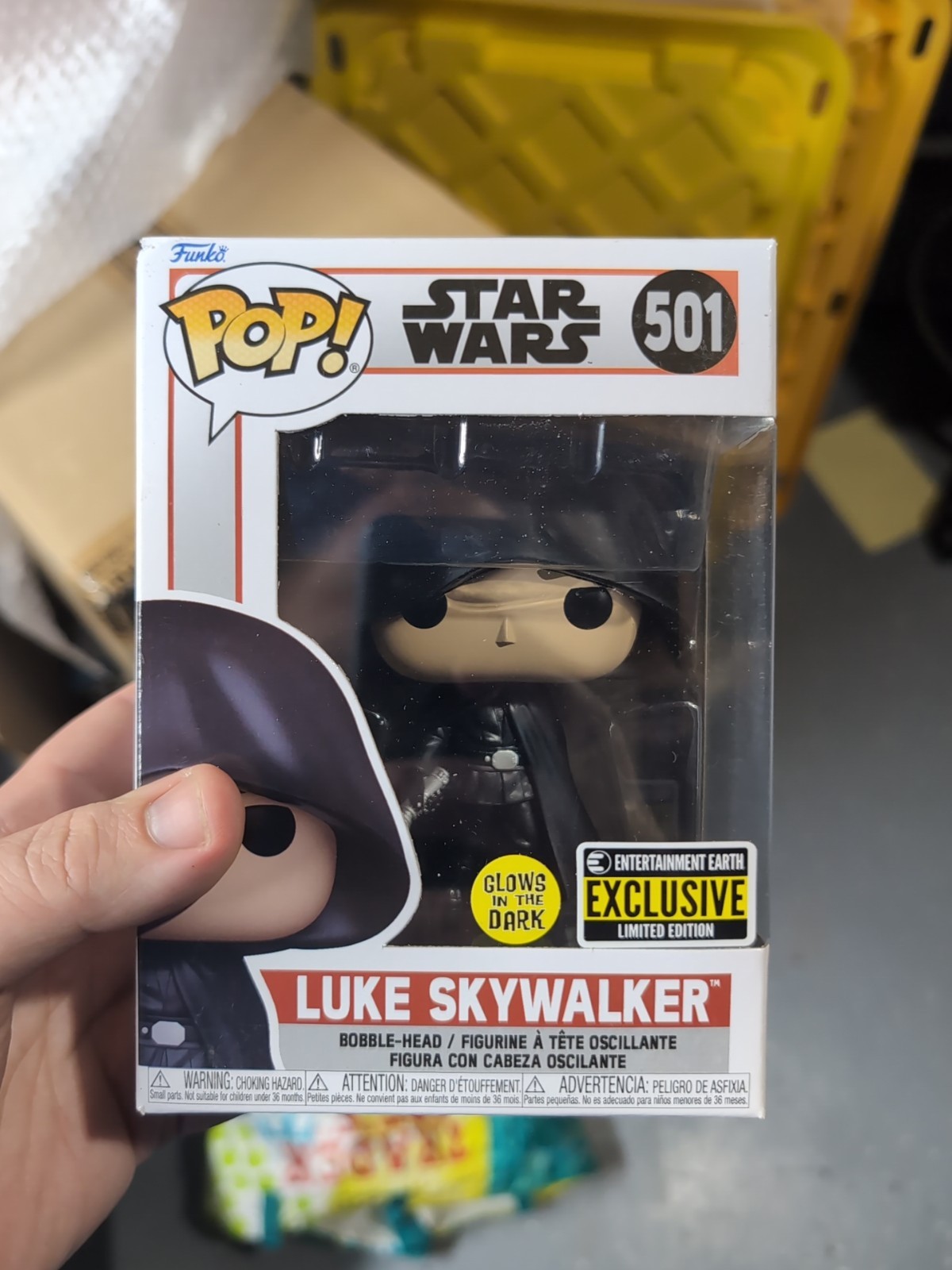 Funko Pop! Vinyl: Star Wars - Luke Skywalker (Glows in the Dark) #501