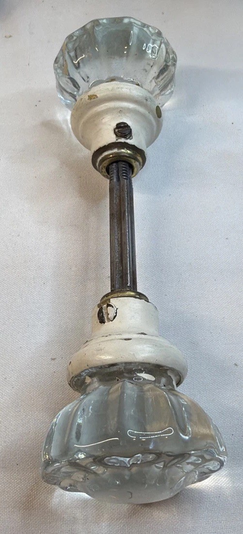 Mortise Antique Door Lock With Back Plates Spindle Knobs And Screws