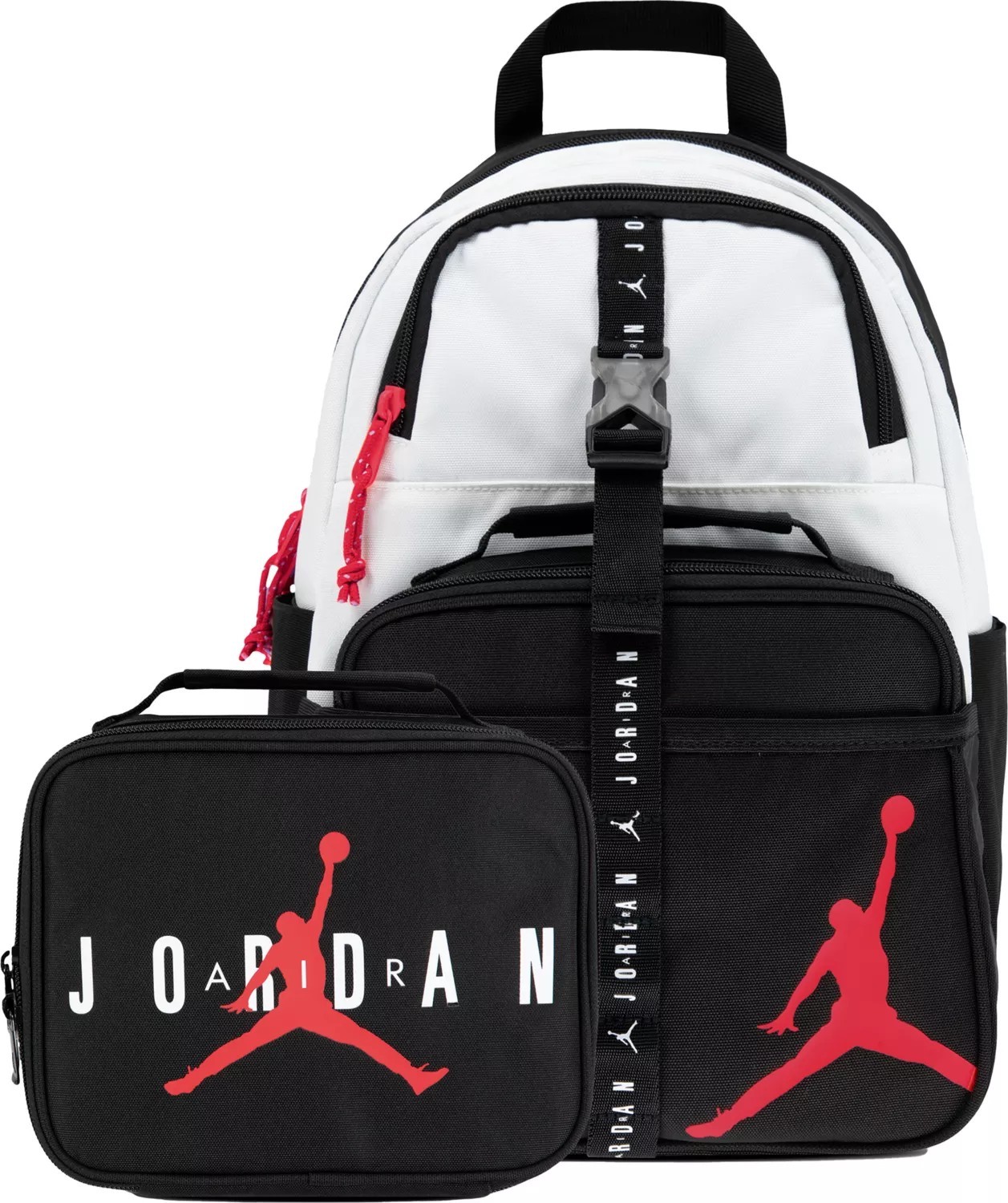 🔥🔥 Nike Jordan KID Backpack 13" Laptop LUNCH BOX BLACK SCHOOL Bag 9A0775  $65