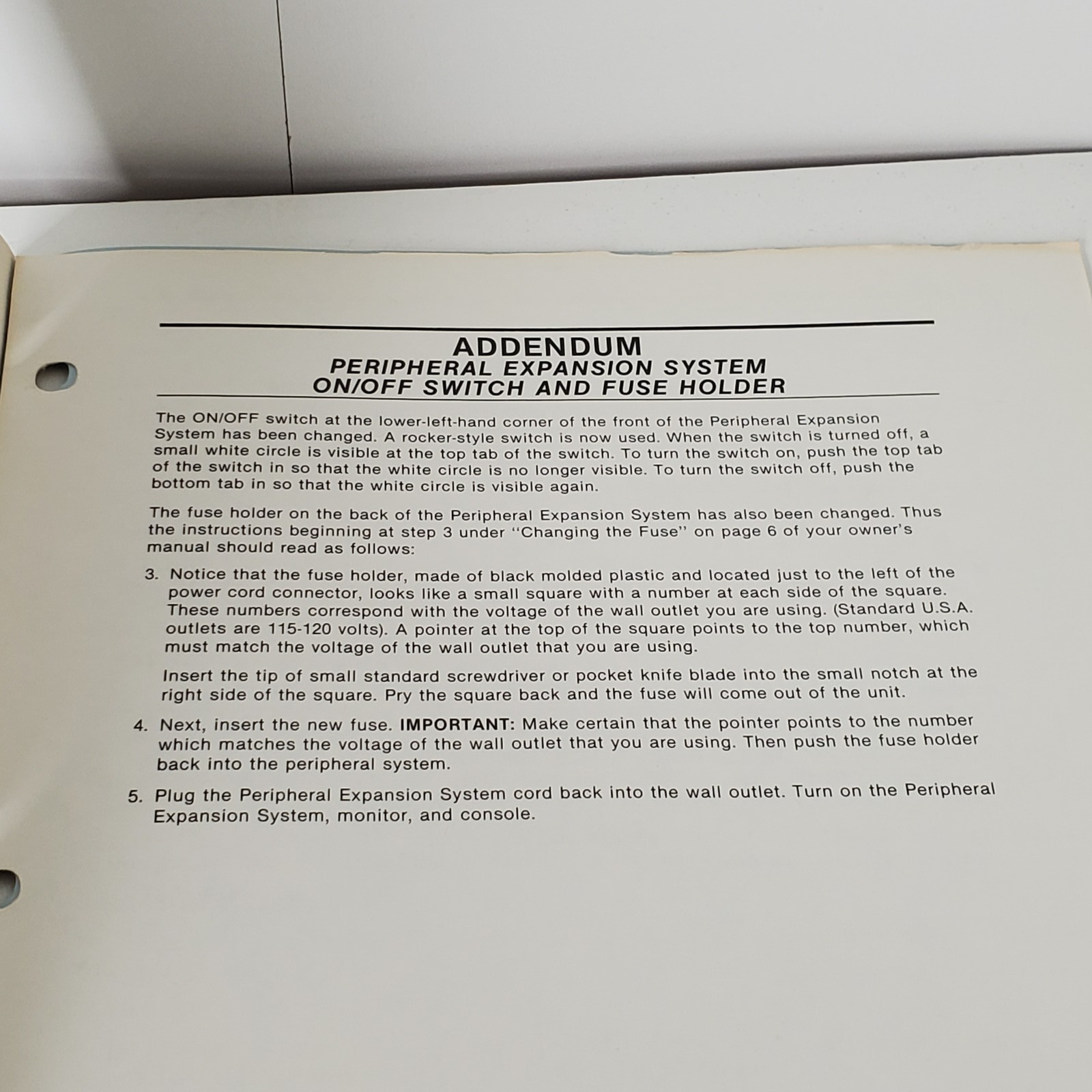 Texas Instruments PHP1200 Peripheral Expansion System Manual TI Home Computer