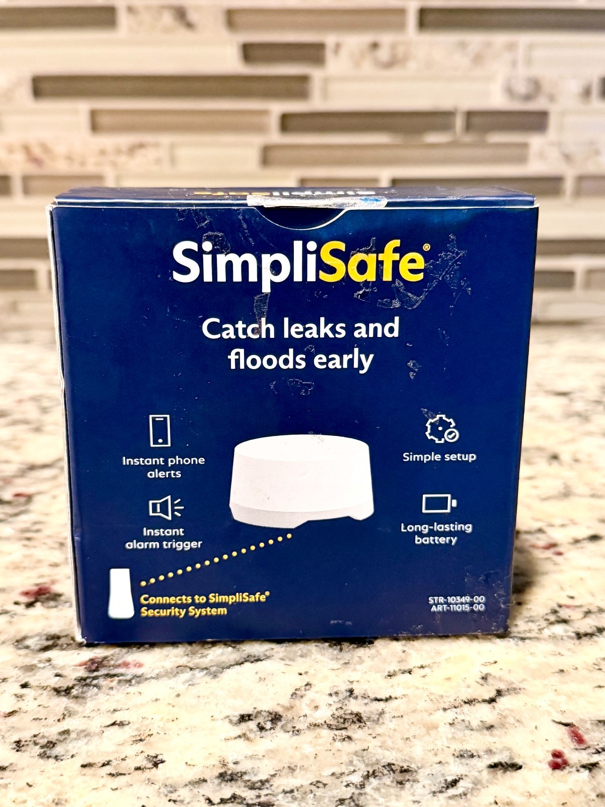 SimpliSafe WT3 Water Sensor Wireless Leak Detector Open Box