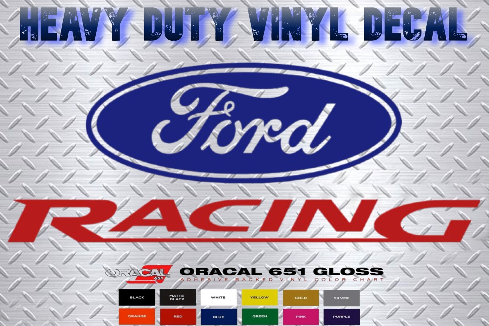 Vinyl Decal- Fits Ford Racing Performace (Pick Size & Color) Car Truck Sticker