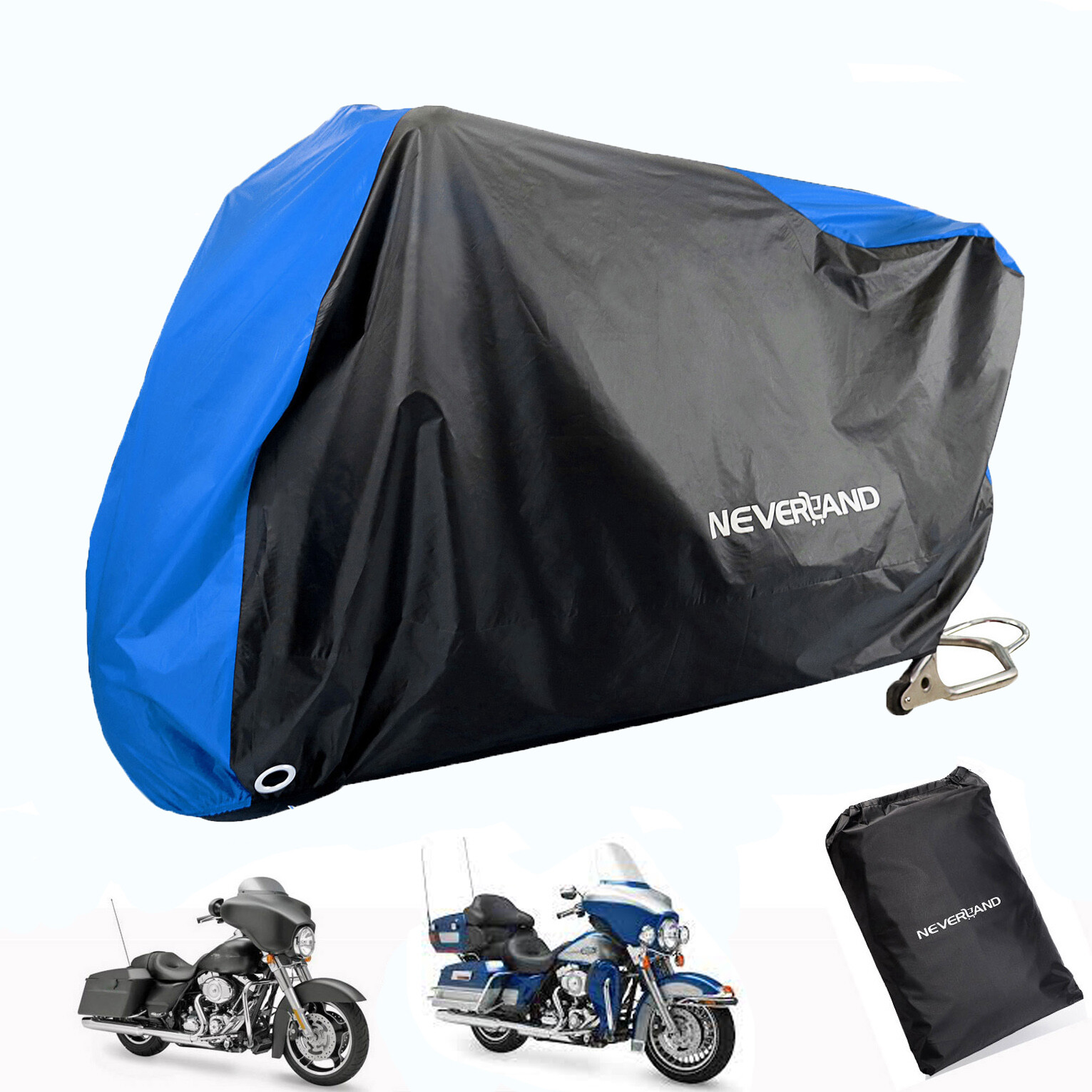 Motorbike Cover Outdoor Sun UV Dust Rain Protect for Harley Street Glide Touring