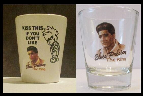 Set of 2 Elvis Presley 1½ Shot Glass