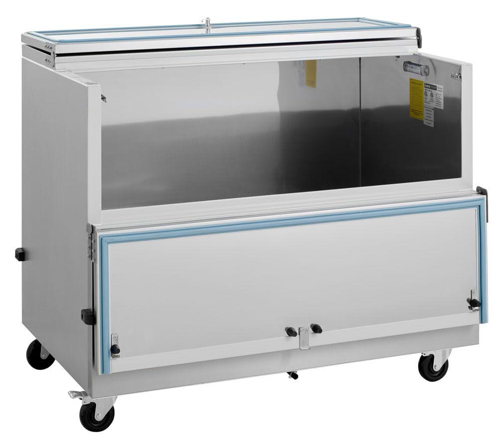 Central Exclusive 69K-144 49" W School Milk Cooler, Single Access, Cold Wall