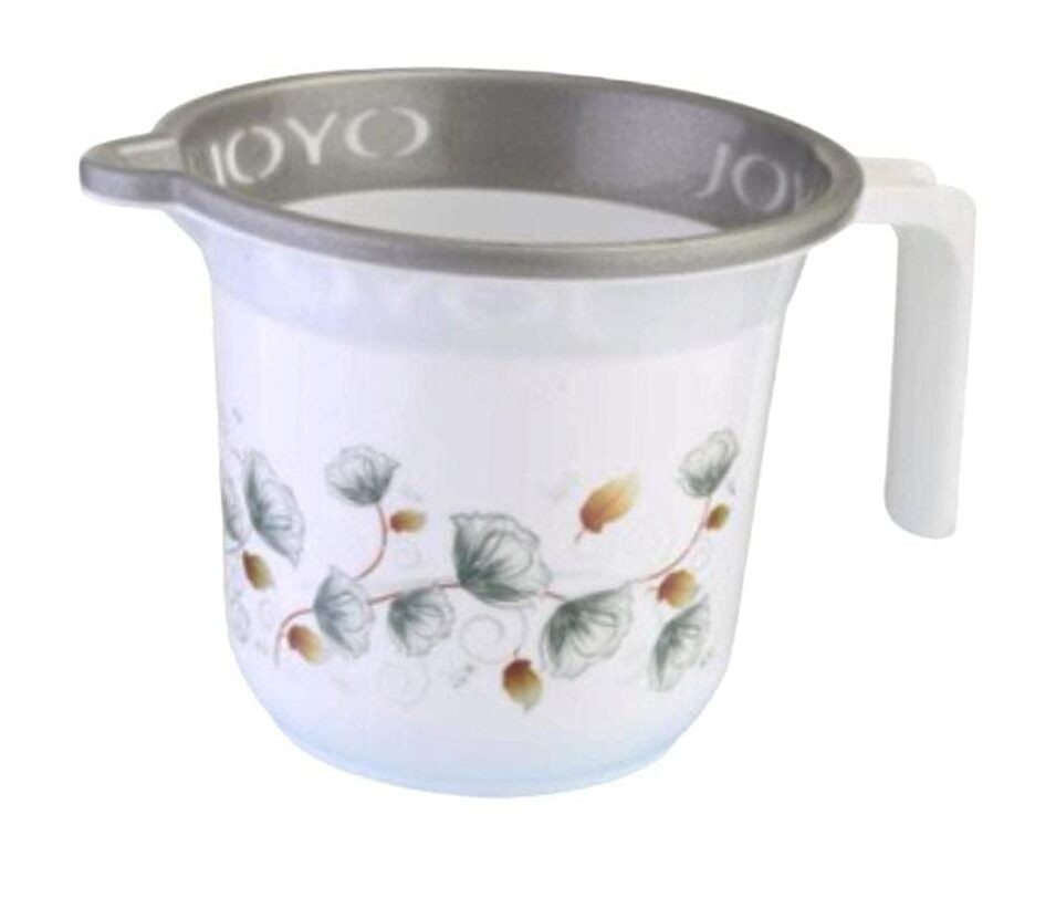 Light Weight Plastic Printed Bathing Mug, 1 Liter Capacity, Bathroom and