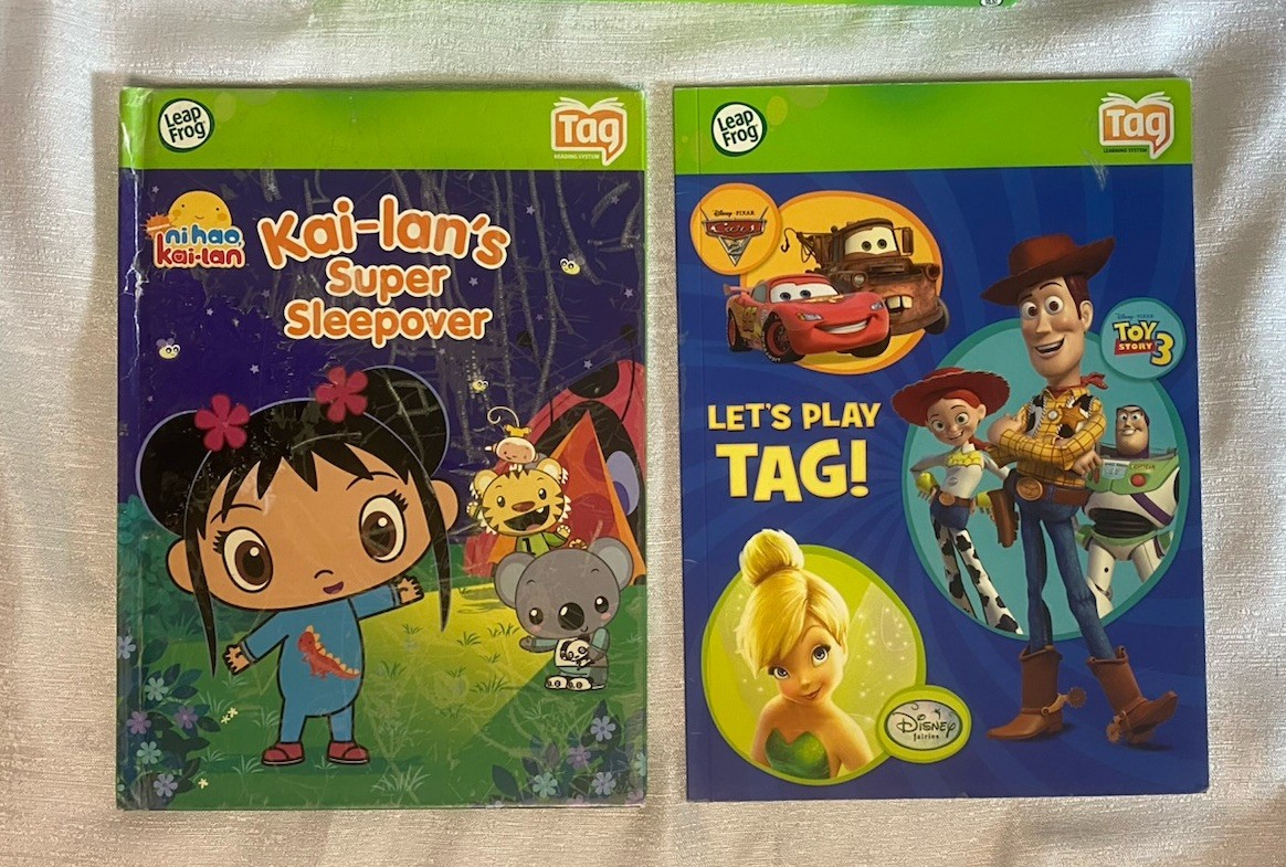 9 LeapFrog Tag Reader Books Disney Pixar Ages 4-8