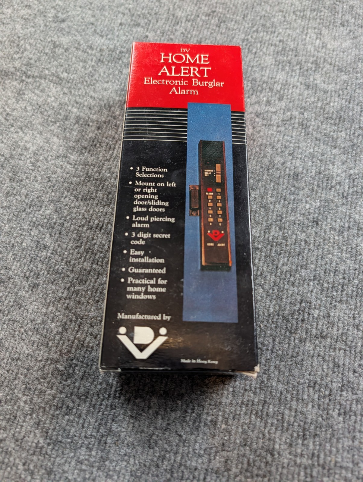 DV Home Alert Electronic Burglar Alarm  3-Digit Code Door Window Security | New
