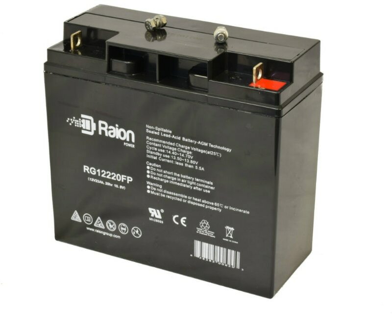 Raion Power 12V 22Ah Black & Decker JUS500IB 500-Amp Jumpstarter Battery