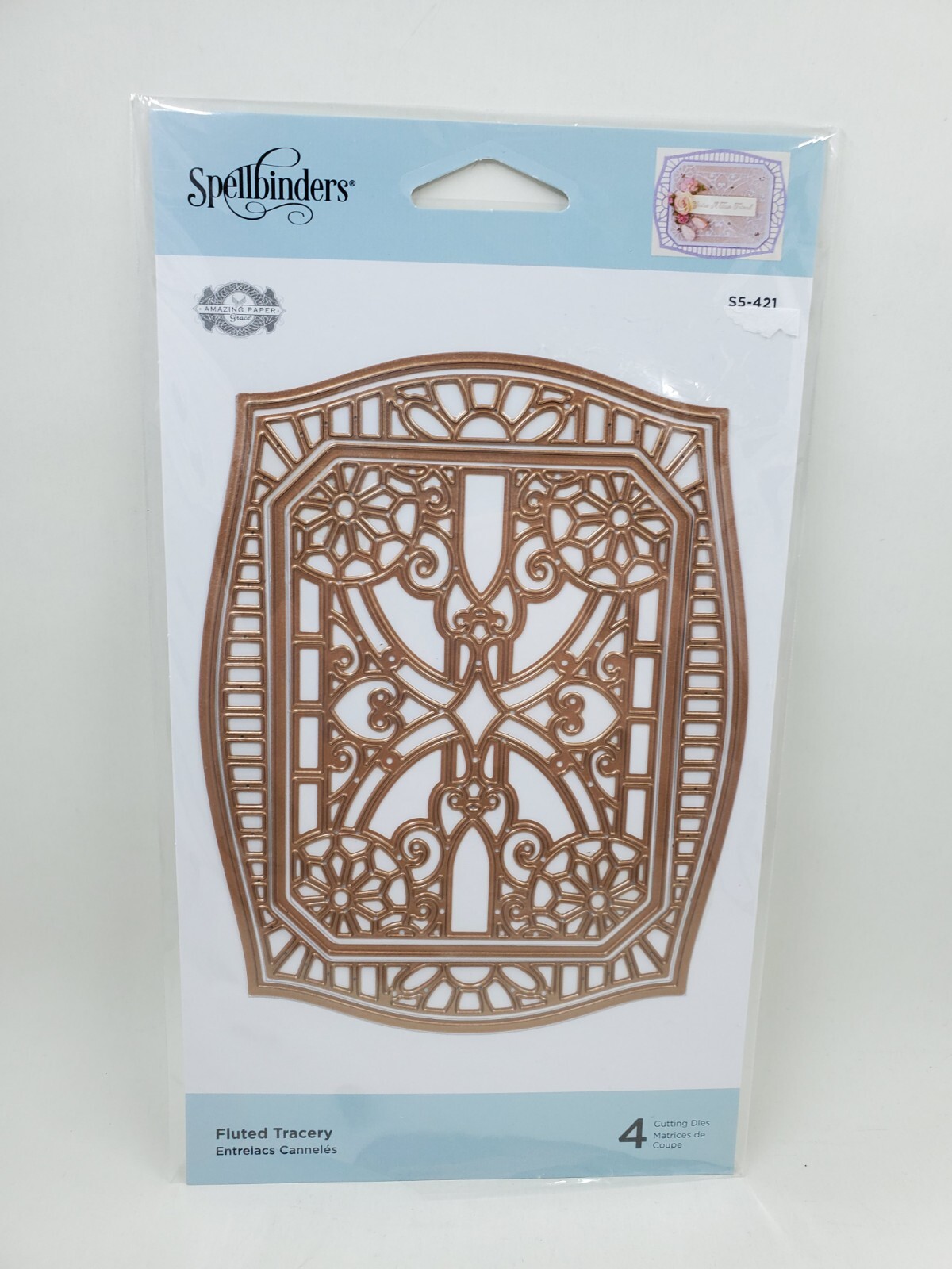 SP1 Spellbinders Fluted Tracery 4pc Metal Die Set New