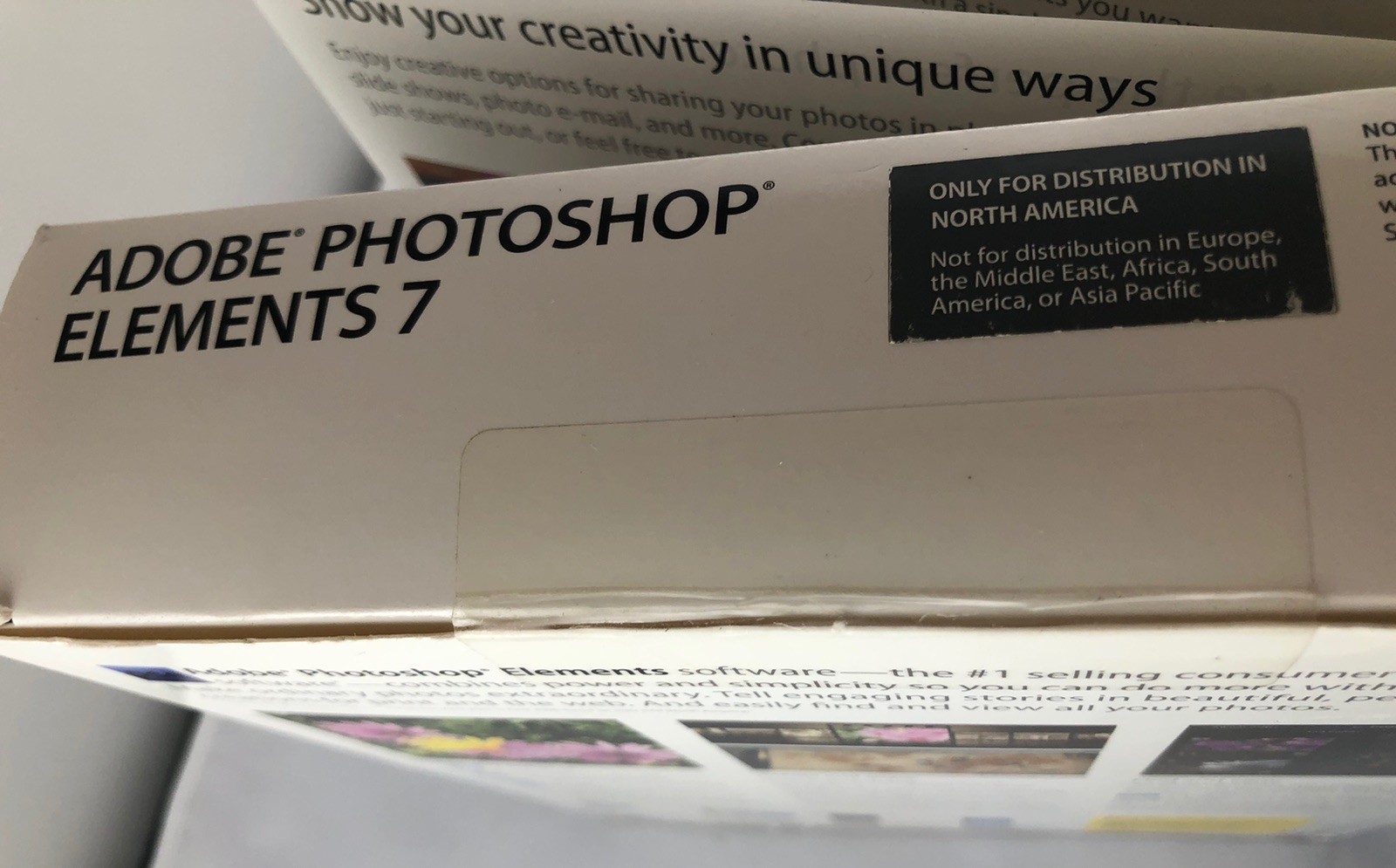 VINTAGE NOS SEALED ADOBE PHOTOSHOP ELEMENTS 7 SOFTWARE - BRAND NEW