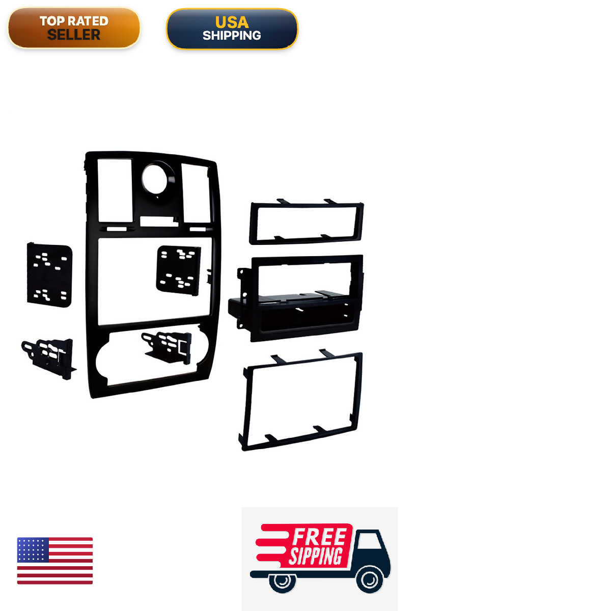 Metra 99-6516B Single/Double-Din Radio Dash Kit Fits Select 2005-2007 Chrysler