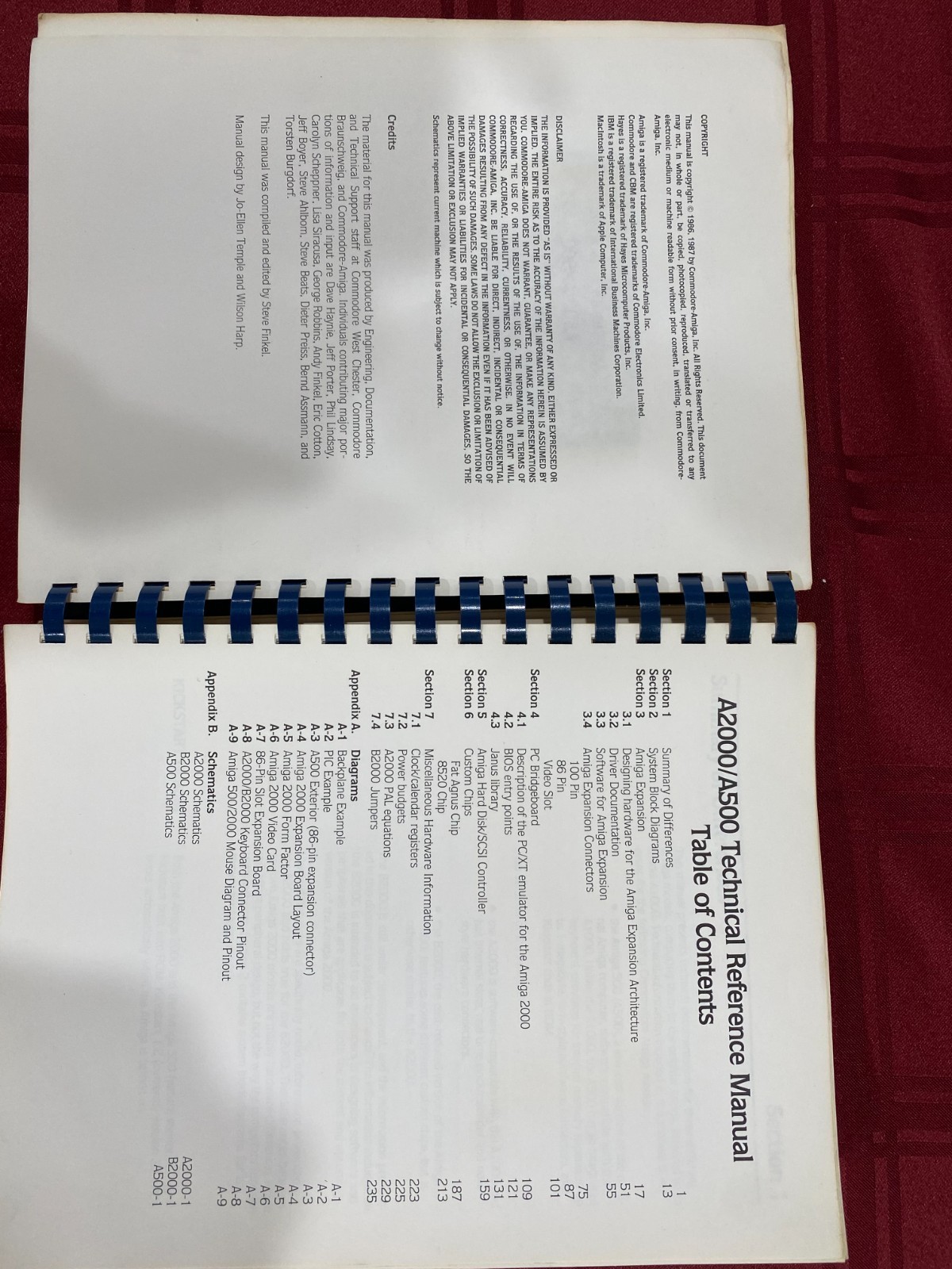 COMMODORE AMIGA A500/A2000 TECHNICAL REFERENCE MANUAL