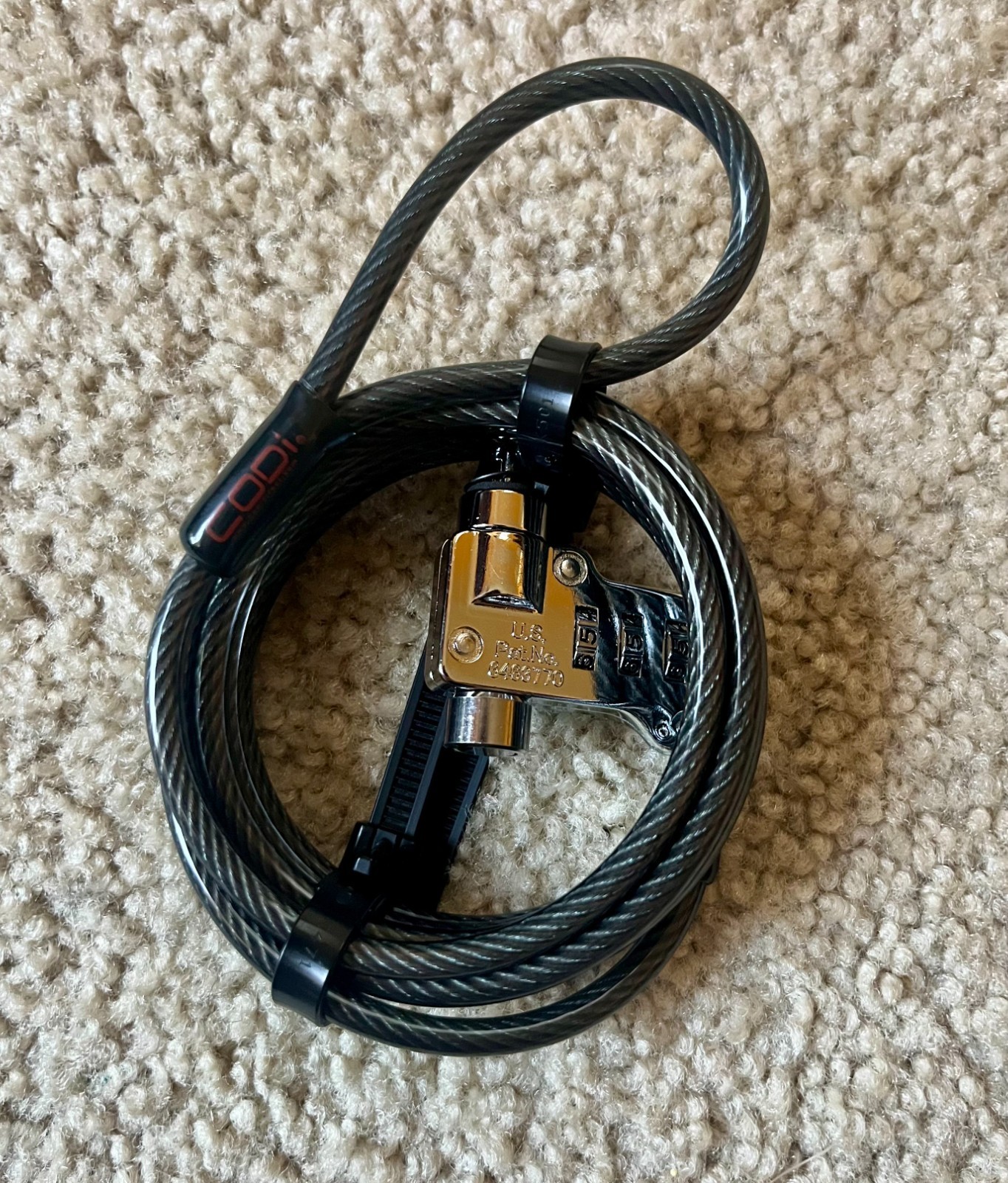 CODi 6.5' 4-Digit Combination Cable Lock for Laptop Desktop Printer LCD NEW