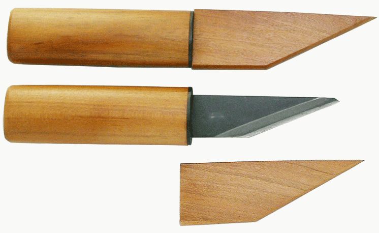 Kanetsune Kiridashi-Knife "Kishin" SK-5 Tsuke-Hagane Wild Cherry Handle KB-611