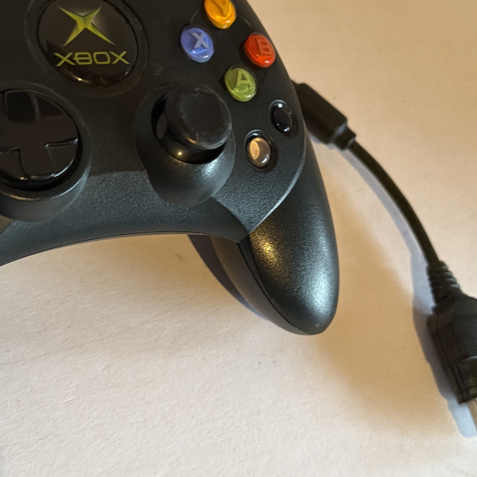 OEM Original Xbox Controller S Type + Breakaway Cable OG Tested & Working