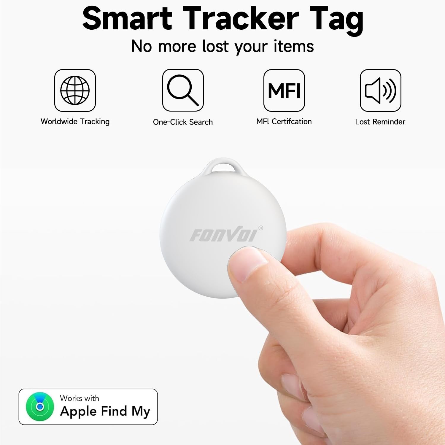 2026 New [Apple MFi Certified] (iOS Only) Air Tags-4 Pack, Bluetooth Tracker ...