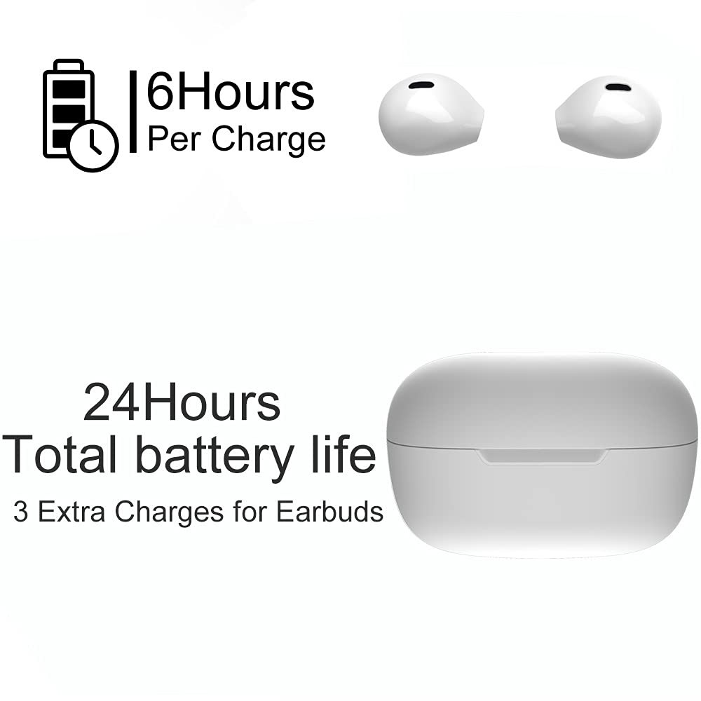 Invisible Bluetooth Earbuds Mini Size | Wireless Earpiece for Small Ear | C