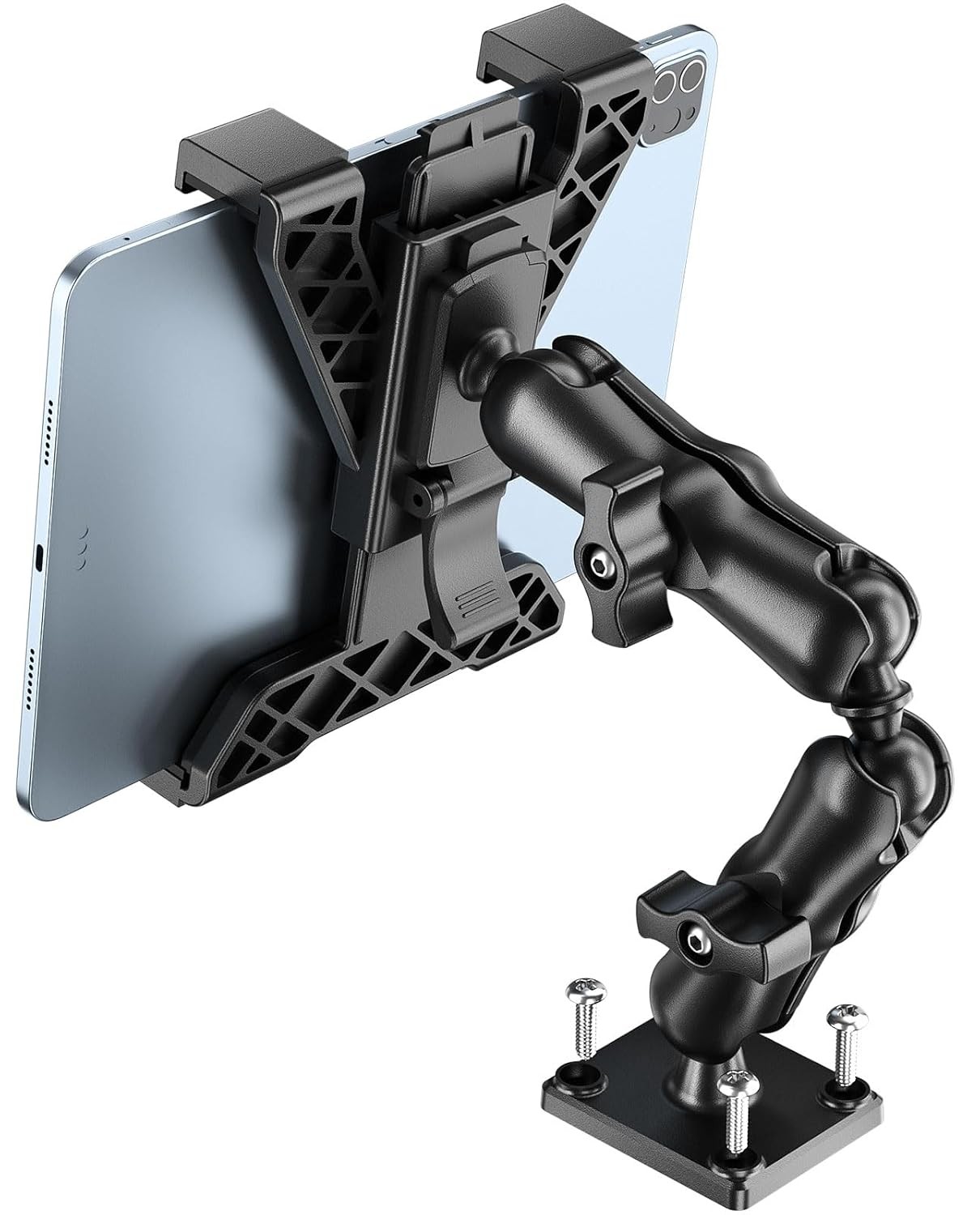 OHLPRO Tablet Holder for Truck, Heavy Duty iPad Mount for Drill Base 360°Adjusta
