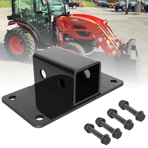 Bolt on Tractor Bucket 2 inch Receiver, 2" Towing Hitch Receiver, 5/8” Hitch