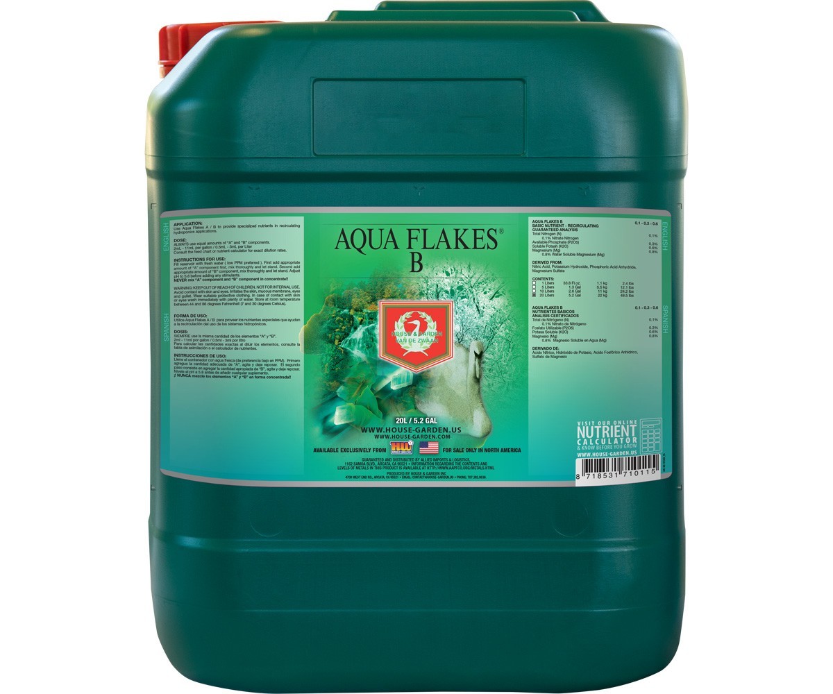 House and  Garden Aqua Flakes B - 20L
