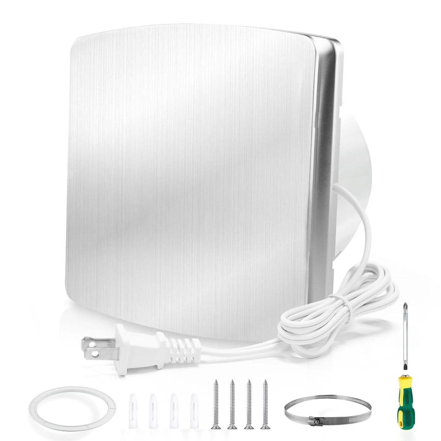 WiseWater Bathroom Exhaust Fan, 110V ac 140CFM 6” Duct 7.6" Panel Extracto
