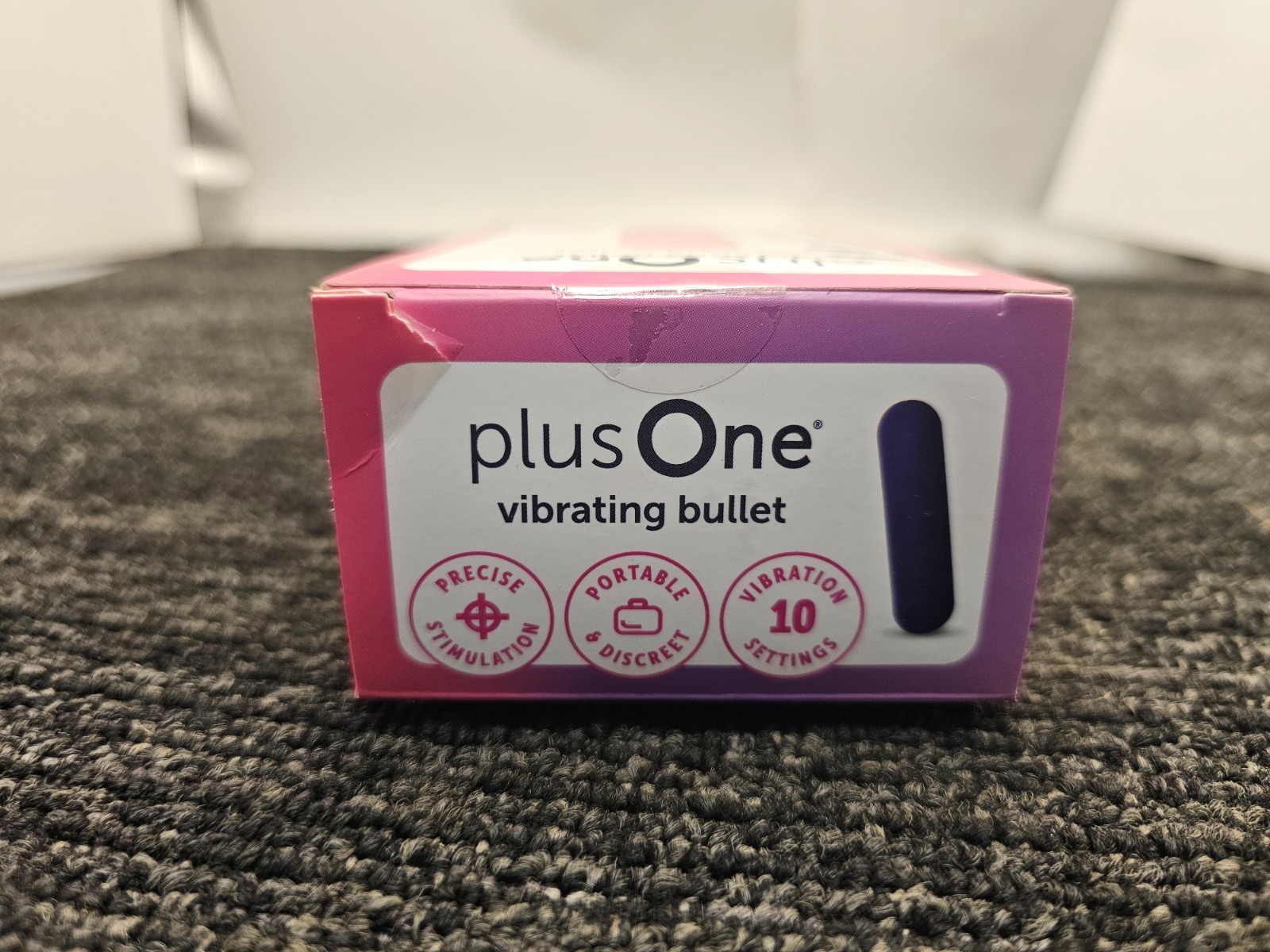 (QTY 2) plusOne 6702N Vibrating Bullet Soft Touch Massager, 10 Vibration Setting