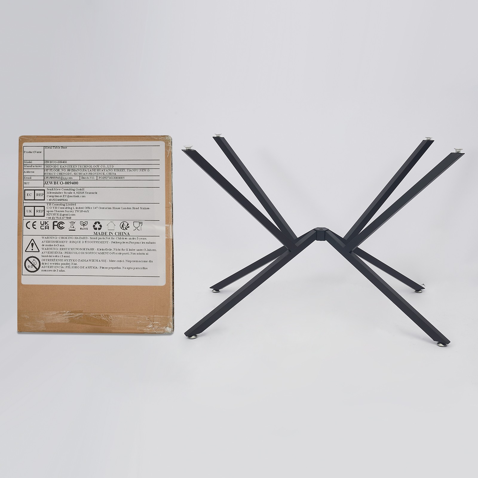 Black Metal Table Legs Table Crossed-leg Modern Dining Table Legs Furniture Legs