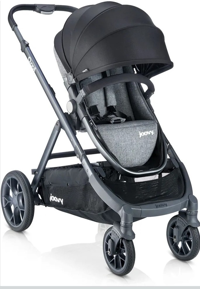 Joovy Qool Modular Stroller Grey Melange 8189 Single Double Triple Ready