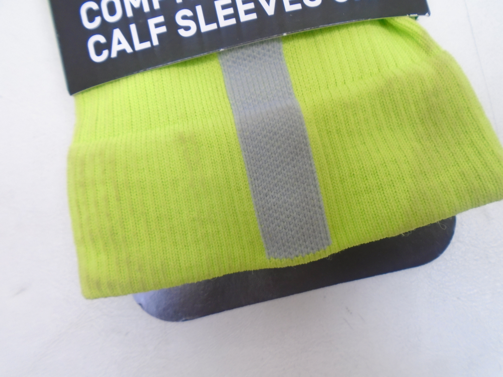 CEP WS50EX4 COMPRESSION CALF SLEEVES 3.0 LIME GREEN / LIGHT GRAY 18-20" / SIZE V