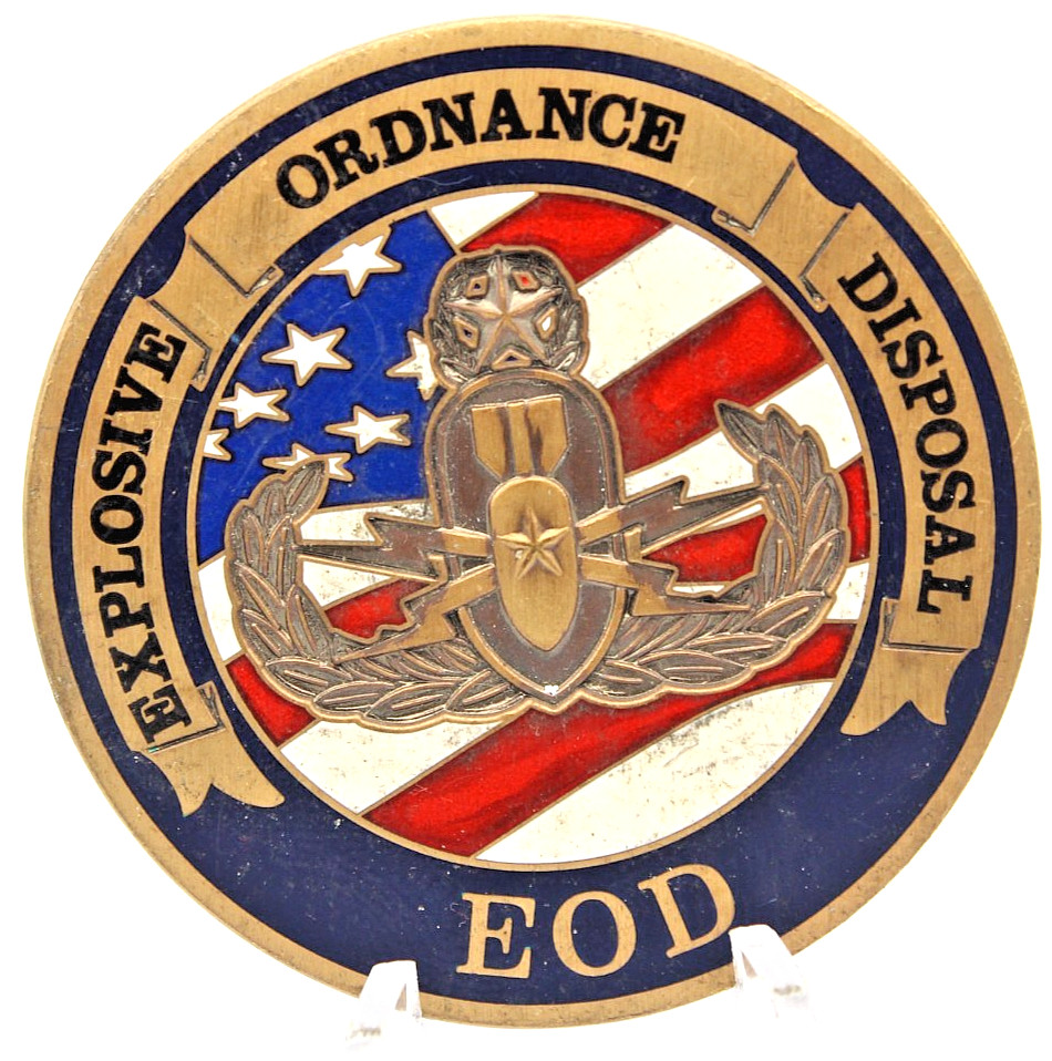 EOD Explosive Ordnance Disposal WMD Tech Challenge Coin 1.75"
